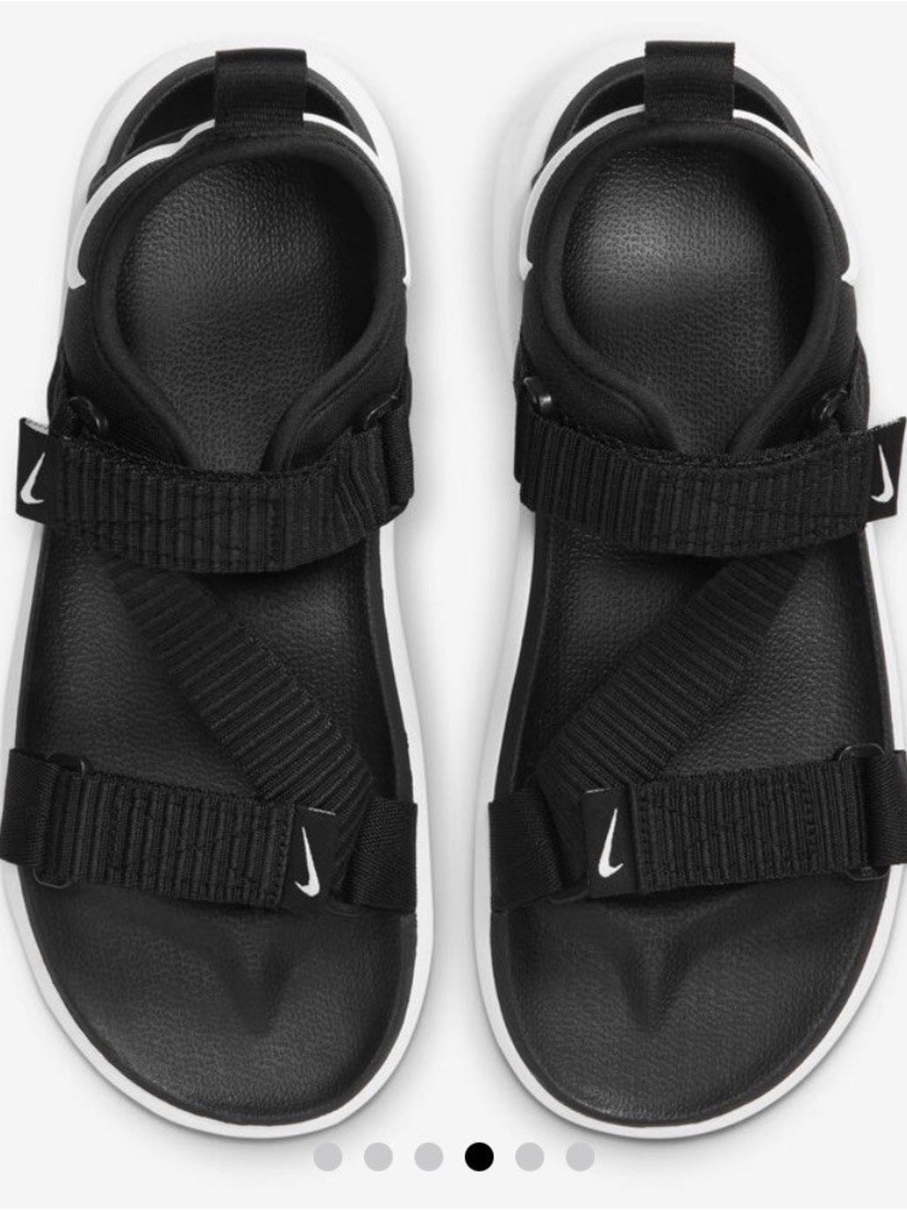 NEW Nike Women’s Vista Casual Sandals Size 8 Black Logo Swoosh Shoes - Picture 8 of 8